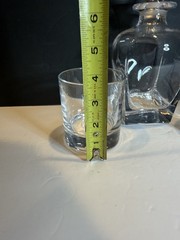 Lenox Crystal Whiskey Decanter & 2 Double Old Fashioned Glasses Bar Set