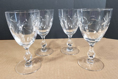 4 Daphne by Tiffin Franciscan 6 1/2″ Water Goblets