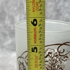 2 Vintage Hazel Atlas Currier & Ives Winter Scene Frosted Glass Tumblers