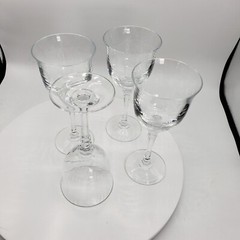 Kirkland by Towle Cut Crystal Stemware. Wine Set Of 4 Discontinued 7 1/4”H