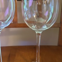 Wine Crystal Glass PAIR Studio Line by ROSENTHAL Center Stem Dome Thin Elegant