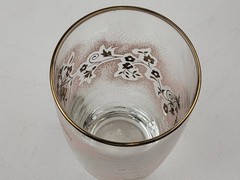 Set of 3 Vintage Libbey Duchess Design MCM Pink Design 4.5″ Water Glasses