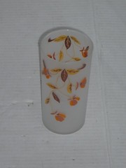 VINTAGE LIBBEY 5 1/2″ HALL JEWEL TEA AUTUMN LEAF FROSTED TUMBLER GLASSES (8)