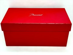Baccarat Rosa 2015 Year Tumbler Pair Glasess Crystal Clear Rock Glass Used
