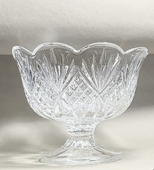 Shannon Crystal 7 1/2” Fruit Pedestal Bowl Spectacular & Elegant