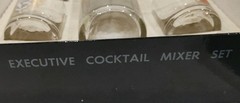 The Federal Glass Company Fine Blown Glassware Executive Cocktail Mixer Set MCM