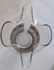 Mid Century Culver Cranberry Scroll Pitcher 5 Lowball Glasses 22Kt Gold Barware