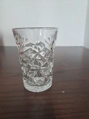 Vintage Anchor Hocking Early American Prescut Star Of David Juice Glass