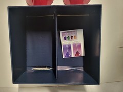 NEW IN BOX Pair Longchamp Ruby Red 25th Anniversary Martini Cocktail Glasses