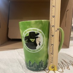 Wicked Broadway Musical Mug Green City Skyline One Short Day Elphaba Glinda 2018