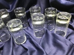8 QUALIA crystal CLEAR TREND HIGHBALL GLASSES never used! NEW! quality