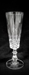 7 Champagne Flutes «Laurie» by ROYAL CRYSTAL ROCK Cut Glass