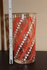 Vintage Libby Orange Stripe and White Dot High Ball Glass – MCM