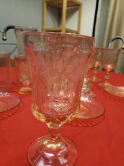 Arcoroc France Rosaline pink swirl mixed lot of 17 pieces