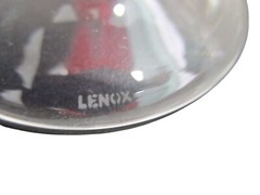 Lenox Holly Berry Etched Red Balloon Wine Glass 10″ Hand Wash Recommended