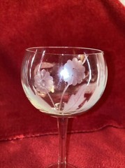 Vintage Handmade Toscany Wine Decanter and 6 Glasses Set Made in Romania NICE
