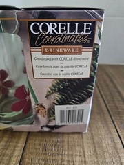 Corelle Pacific Bloom 16 Oz. Cooler Glasses Weighted Bottom Set Of 4 NIB