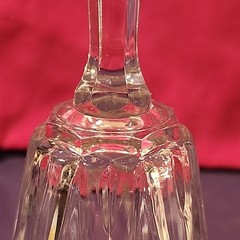 VMC Reims Crystal Wine Glasses Set of 3 Diamond Cut Pattern 6 1/2in. Tall