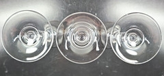 3 Mikasa Jamestown Clear Platinum Trim Wine Glass Set Elegant Optic Stemware Lot