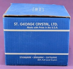 Vtg St. George Crystal American Heritage Set of 4 Beverage Glasses 24% Lead USA