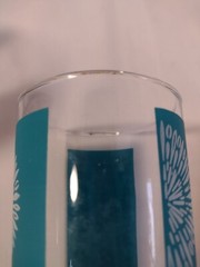 MCM Starburst Tumbler Glasses Teal And White Lot of 5