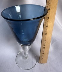 Artland Salute Blue Water Goblets Set of 6 *Read Note in Description