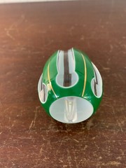 Triple Overlay Light Green White Crystal Egg Saint Louis