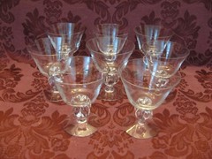 Seneca Ingrid Crystal 4-1/4″ Champagne/Tall Sherbet-Set of Eight (8)-Very Nice!