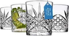 Godinger Dublin Collection Old Fashioned Whiskey Glasses Acrylic Set of 4