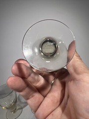 Set Of 4 Amber Blown Vintage Venetian Glass Cordial Snifter Salviati ?