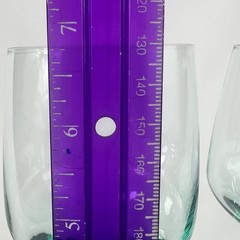 2 Vintage Sasaki Harmony Aqua Stemless Water Wine Glasses 6.75″ – Japan