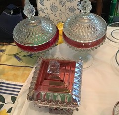 Antique Vintage. Indiana glass, Mostly Diamond Point. See list in description.