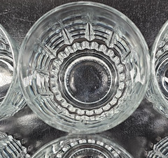 6 Arcoroc Lancer On The Rocks Glass Set Vintage Etch Tumblers Cristal France Lot