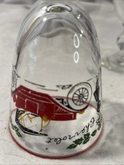 Libbey Horseless Carriage Wine Glasses W/1913 Chevrolet Design Set of 4