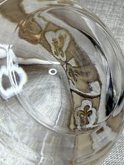 2 pc Culver 22KT Gold Roly Poly Whiskey Glass Salley Pattern Mid Century Style