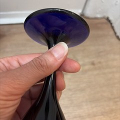 Libbey Glass Company Celestial Cobalt Blue Sun Moon Stars Water Goblet