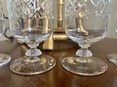 Rock Sharpe Sutton Vtg Cut Glass Water Goblets/Wine Iced Tea Glasses Your Choice