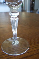 Tiffin Elegant Cut Glass Water Goblet Stem 15071-12 Flowers & Bulbs Pattern