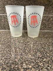 Truly Hard Seltzer Set of 2 Frosted Logo Decorated Pint Glasses