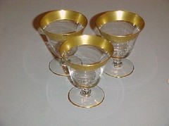 Glastonbury Lotus Gold Rambler Rose Oyster CocktailSet