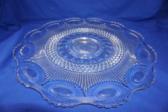 Tiffin Bullseye / US Glass Manhattan Torte Plate, Punch Bowl Underplate 22 (S33)