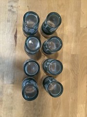 Wedgwood Jasperware Jeanette Green Hellenic Drinking 6 oz Juice Glasses Set of 8