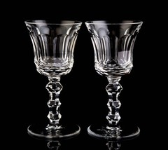 Waterford Royal Tara Claret Wine Glasses Set of 2 Elegant Vintage Crystal Signed