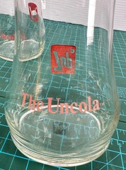 7 UP The Uncola Vintage Upside Down Drinking Glasses Set Of 3 Pilsner Glass