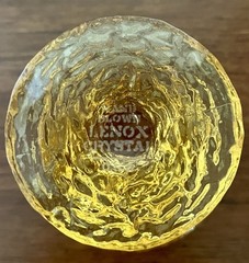 Lenox Impromptu Yellow Drinking Blown Glasses SET OF 3 Variety USA