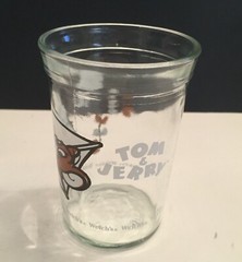 3 TOM & JERRY Cartoon Juice Glasses Animated Cat Mouse Welch’s Promo Vtg 1990-91