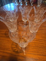 Vintage Elegant Glass stemware