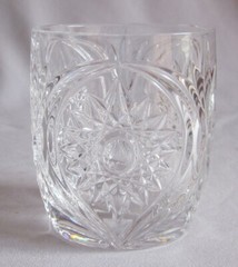 Old Fashioned On the Rocks Tumbler Glass Nachtmann Crystal Florenz Pattern 3 5/8