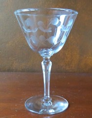 Libbey Rock Sharpe Carlton Cut #3001 Stem 6” Tall Champagne Sherbet(s)