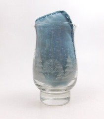 Arby’s Winter Scene  Glass  Tumbler  Holiday Winter Trees Birds Snow